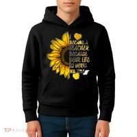 I Became A Teacher Because Your Life Is Worth My Time Kids Hoodie thumb 4