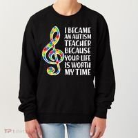 I Became An Autism Teacher For You Women's Sweatshirt thumb 0