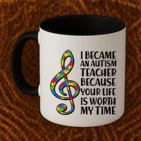 I Became An Autism Teacher For You Coffee Mug thumb 2