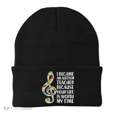 I Became An Autism Teacher For You Beanie