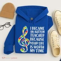 I Became An Autism Teacher For You Hoodie thumb 4