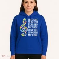 I Became An Autism Teacher For You Hoodie thumb 5