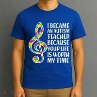 I Became An Autism Teacher For You T-Shirt thumb 3
