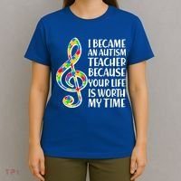 I Became An Autism Teacher For You T-Shirt thumb 4