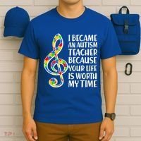 I Became An Autism Teacher For You T-Shirt thumb 6