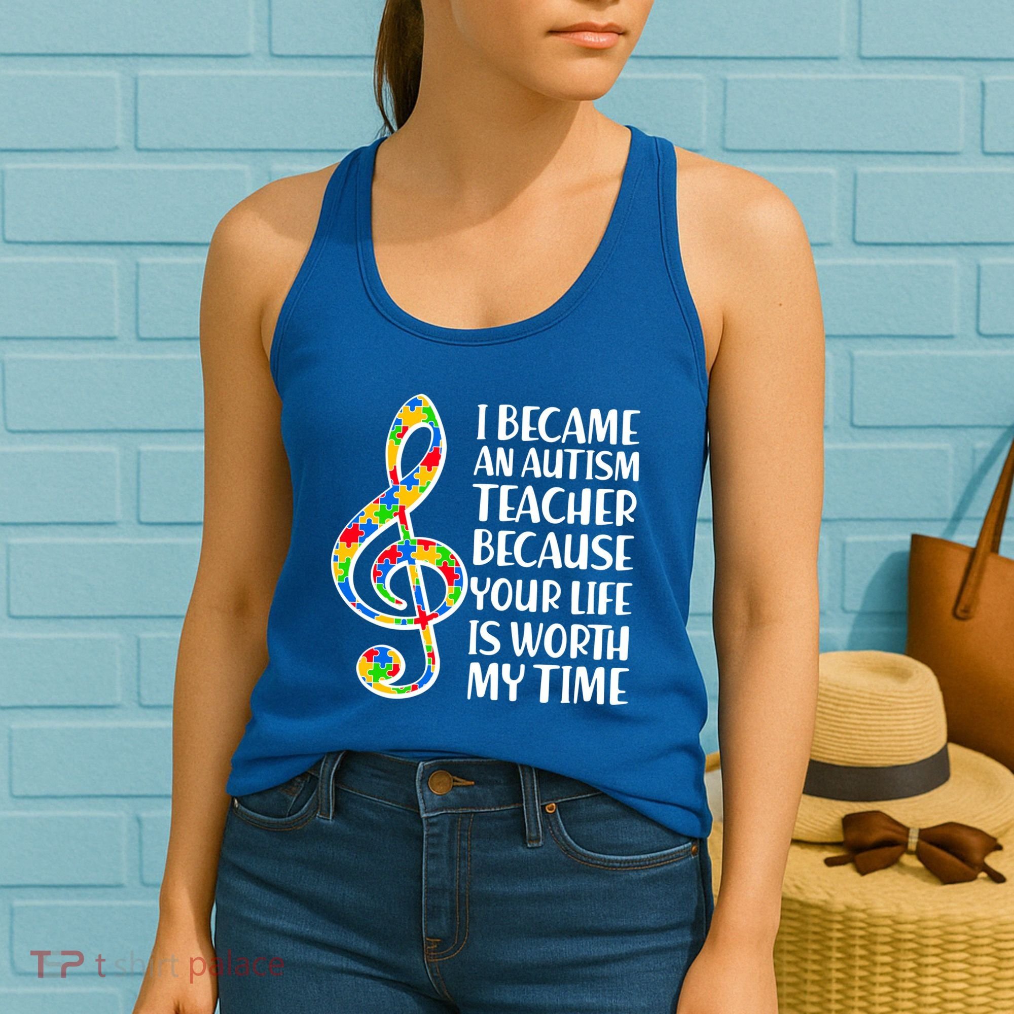 I Became An Autism Teacher For You Women's Tank Top