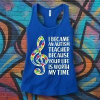 I Became An Autism Teacher For You Women's Tank Top thumb 3