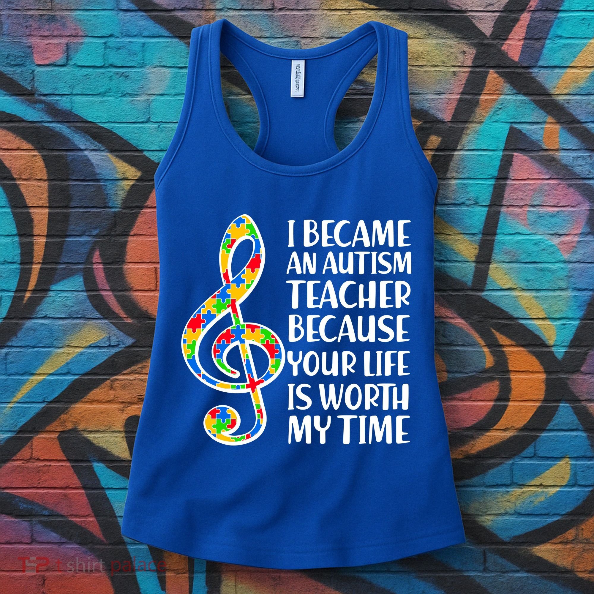 I Became An Autism Teacher For You Women's Tank Top