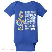 I Became An Autism Teacher For You Baby Bodysuit thumb 0