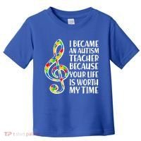I Became An Autism Teacher For You Toddler T-Shirt thumb 0