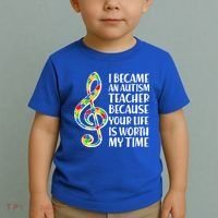 I Became An Autism Teacher For You Toddler T-Shirt thumb 2