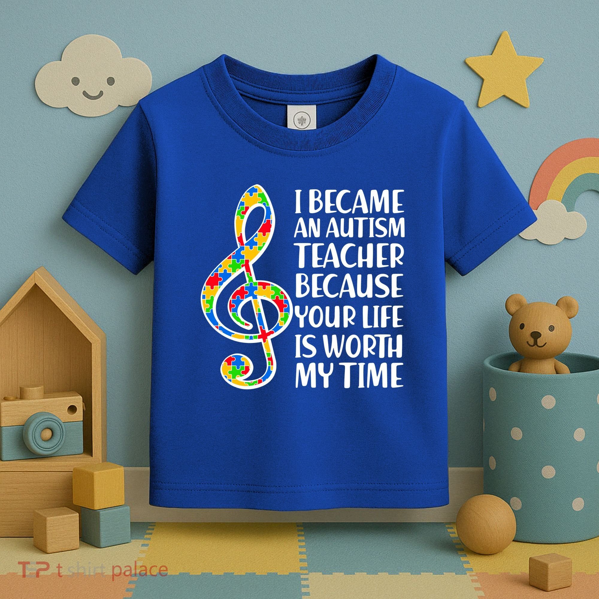 I Became An Autism Teacher For You Toddler T-Shirt