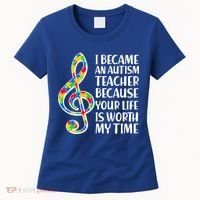 I Became An Autism Teacher For You Women's T-Shirt thumb 0