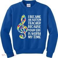 I Became An Autism Teacher For You Kids Sweatshirt thumb 0