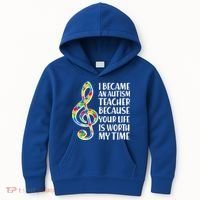 I Became An Autism Teacher For You Kids Hoodie thumb 0
