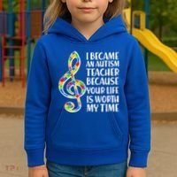 I Became An Autism Teacher For You Kids Hoodie thumb 3