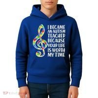 I Became An Autism Teacher For You Kids Hoodie thumb 4
