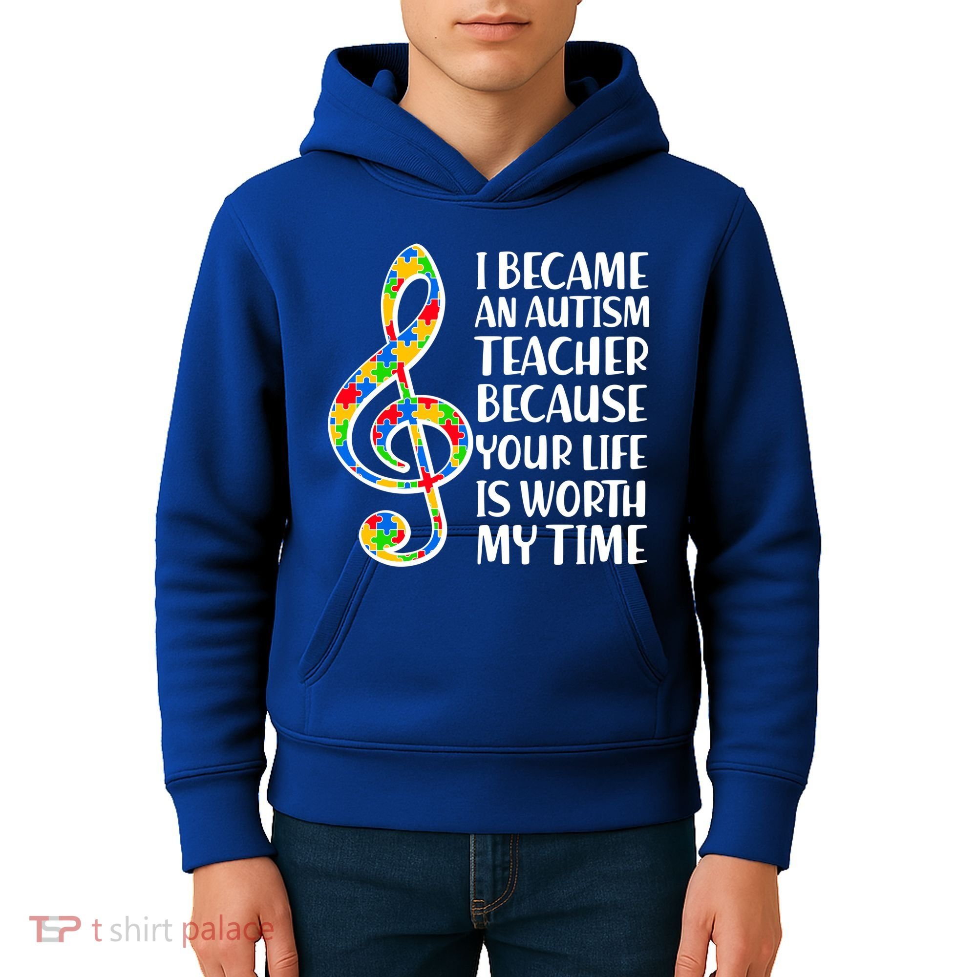 I Became An Autism Teacher For You Kids Hoodie