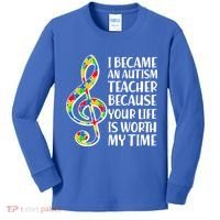 I Became An Autism Teacher For You Kids Long Sleeve Shirt thumb 0