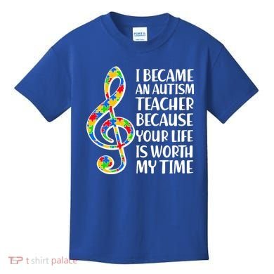 I Became An Autism Teacher For You Kids T-Shirt