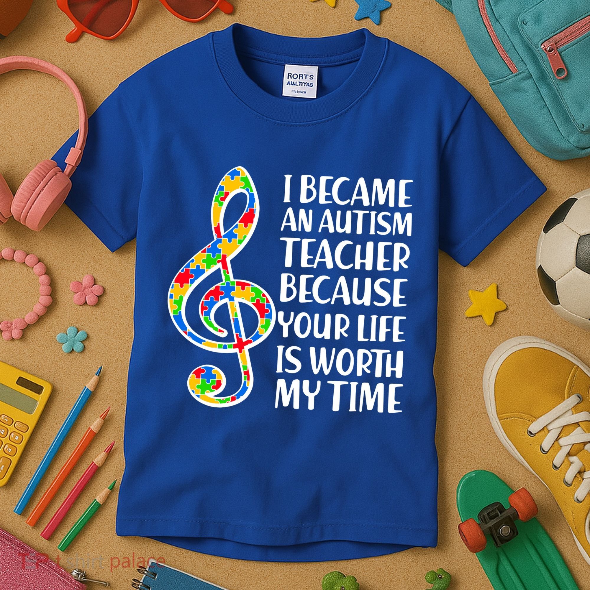 I Became An Autism Teacher For You Kids T-Shirt