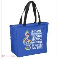 I Became An Autism Teacher For You Tote Bag thumb 2