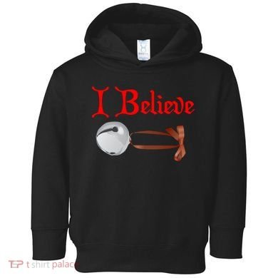 I Believe Christmas Bell Toddler Hoodie