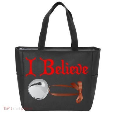 I Believe Christmas Bell Tote Bag