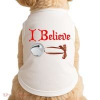 I Believe Christmas Bell Doggie Tank thumb 0