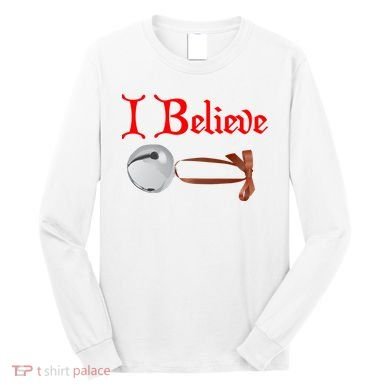 I Believe Christmas Bell Long Sleeve Shirt