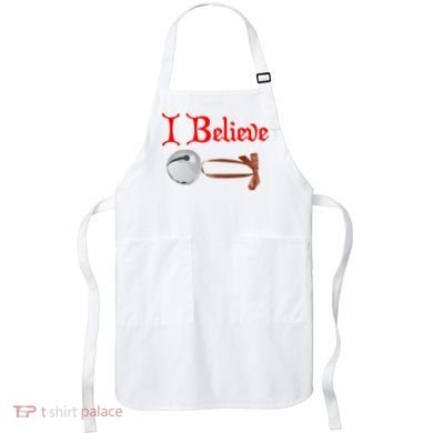 I Believe Christmas Bell Apron