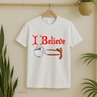 I Believe Christmas Bell T-Shirt thumb 2