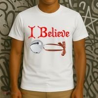 I Believe Christmas Bell T-Shirt thumb 3