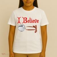 I Believe Christmas Bell T-Shirt thumb 4