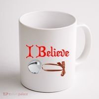 I Believe Christmas Bell Coffee Mug thumb 1