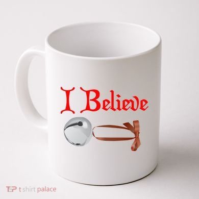 I Believe Christmas Bell Coffee Mug