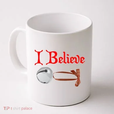 I Believe Christmas Bell Coffee Mug