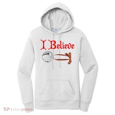I Believe Christmas Bell Women's Hoodie