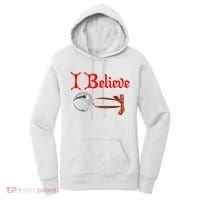 I Believe Christmas Bell Women's Hoodie thumb 0