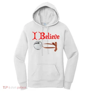 I Believe Christmas Bell Women's Hoodie