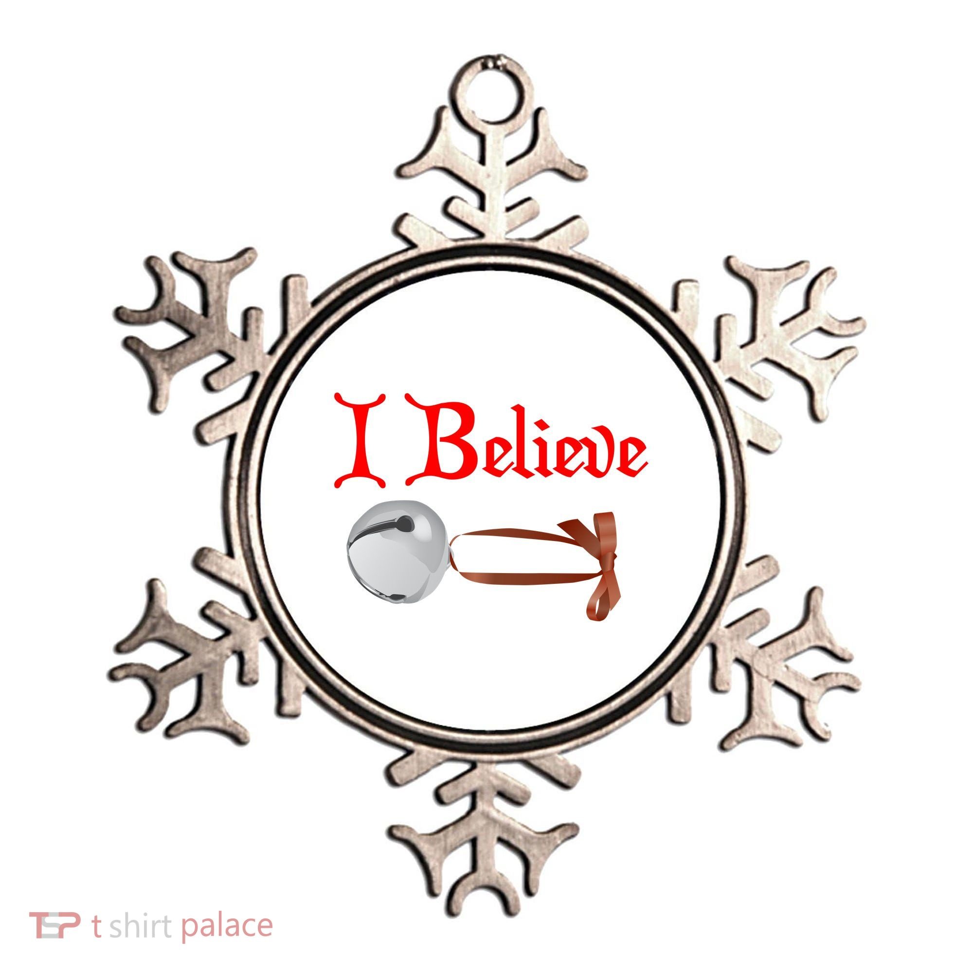 I Believe Christmas Bell Ornament