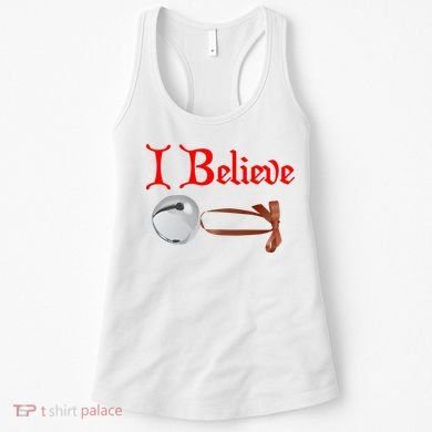 I Believe Christmas Bell Women's Tank Top