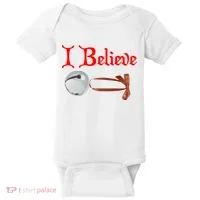 I Believe Christmas Bell Baby Bodysuit thumb 0
