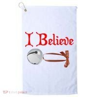 I Believe Christmas Bell Golf Towel thumb 0
