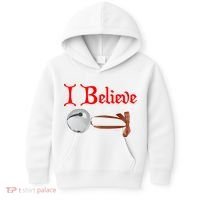 I Believe Christmas Bell Kids Hoodie thumb 0