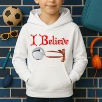 I Believe Christmas Bell Kids Hoodie thumb 2