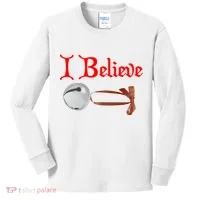 I Believe Christmas Bell Kids Long Sleeve Shirt thumb 0