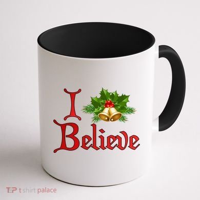 I Believe Christmas Bells Coffee Mug back