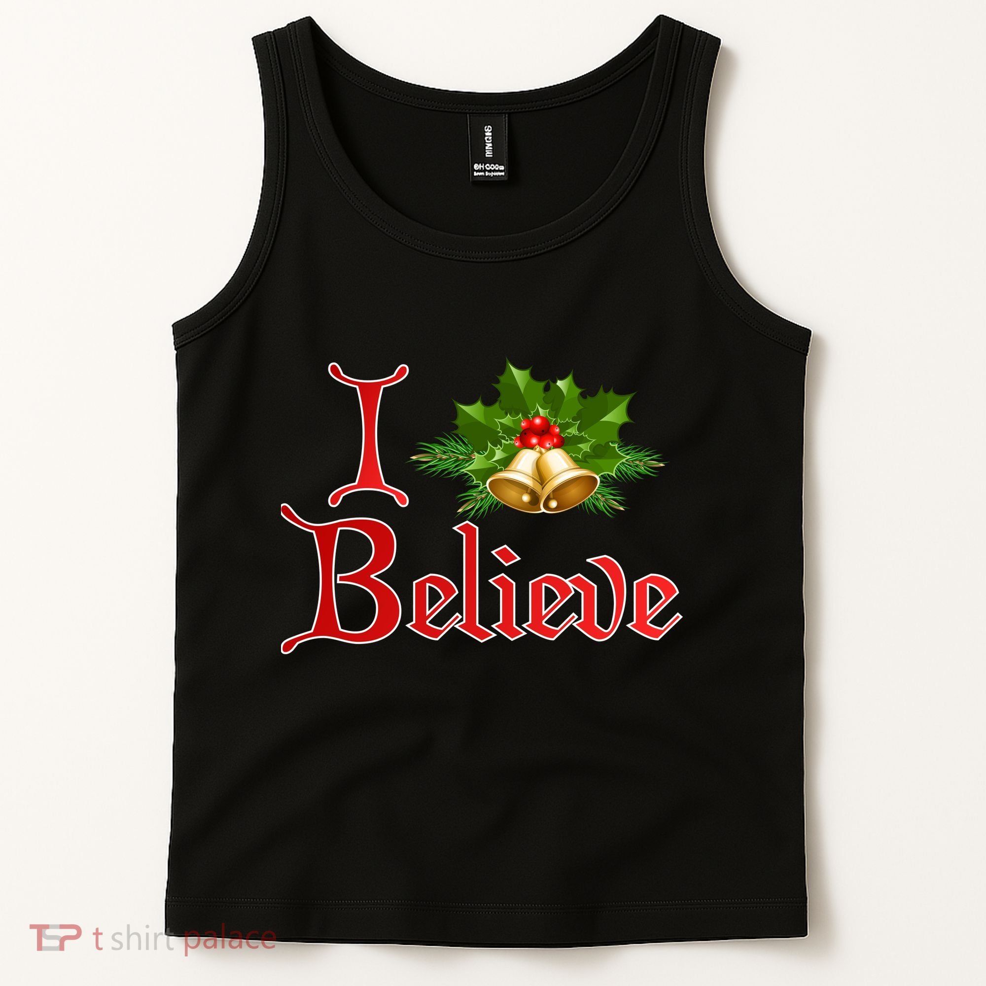 I Believe Christmas Bells Tank Top