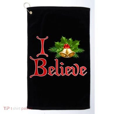 I Believe Christmas Bells Golf Towel
